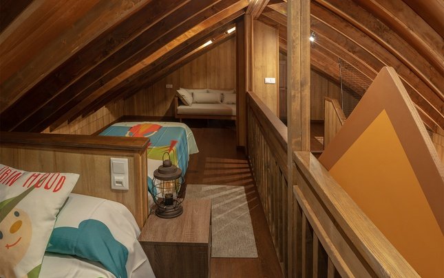 Nouvelle cabane de tanière jacuzi de robin premium Parc de Vacances Magic Robin Hood Alfas del Pi