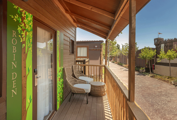 NOUVELLE CABANE DE TANIÈRE DE ROBIN PREMIUM Parc de Vacances Magic Robin Hood Alfas del Pi NOUVELLE CABANE DE TANIÈRE DE ROBIN PREMIUM Parc de Vacances Magic Robin Hood Alfas del Pi
